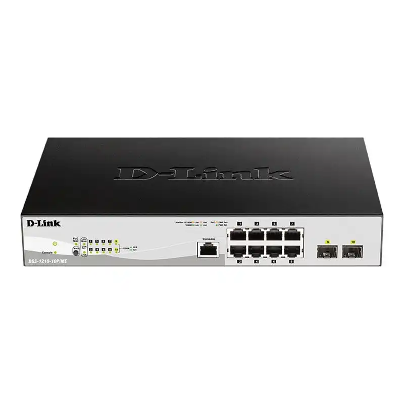 D-Link DGS 1210-10P - ME - Commutateur - Géré - 8 x 10 - 100 - 1000 (PoE) + 2 x Gigabit SFP - Mon... (DGS-1210-10P/ME/E)_1